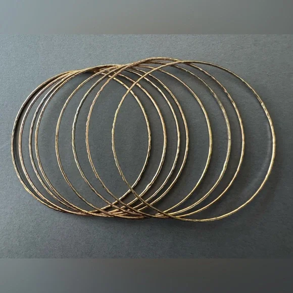 Gold Tone Bangle Set - Picture 3 of 4
